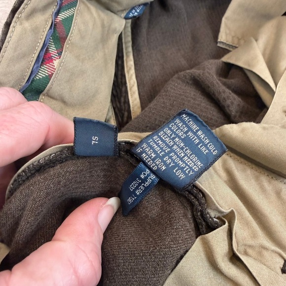 Vintage VTG Polo Ralph Lauren Andrew Corduroy Pleated Pants Mens 35x30 - Picture 9 of 15